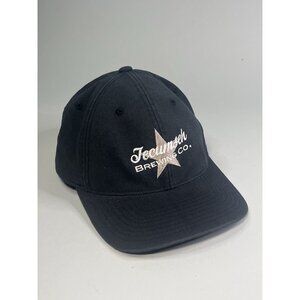 Vintage Tecumseh Brewing Co. Logo Cap Hat Black Yupoong Flexfit  L-XL